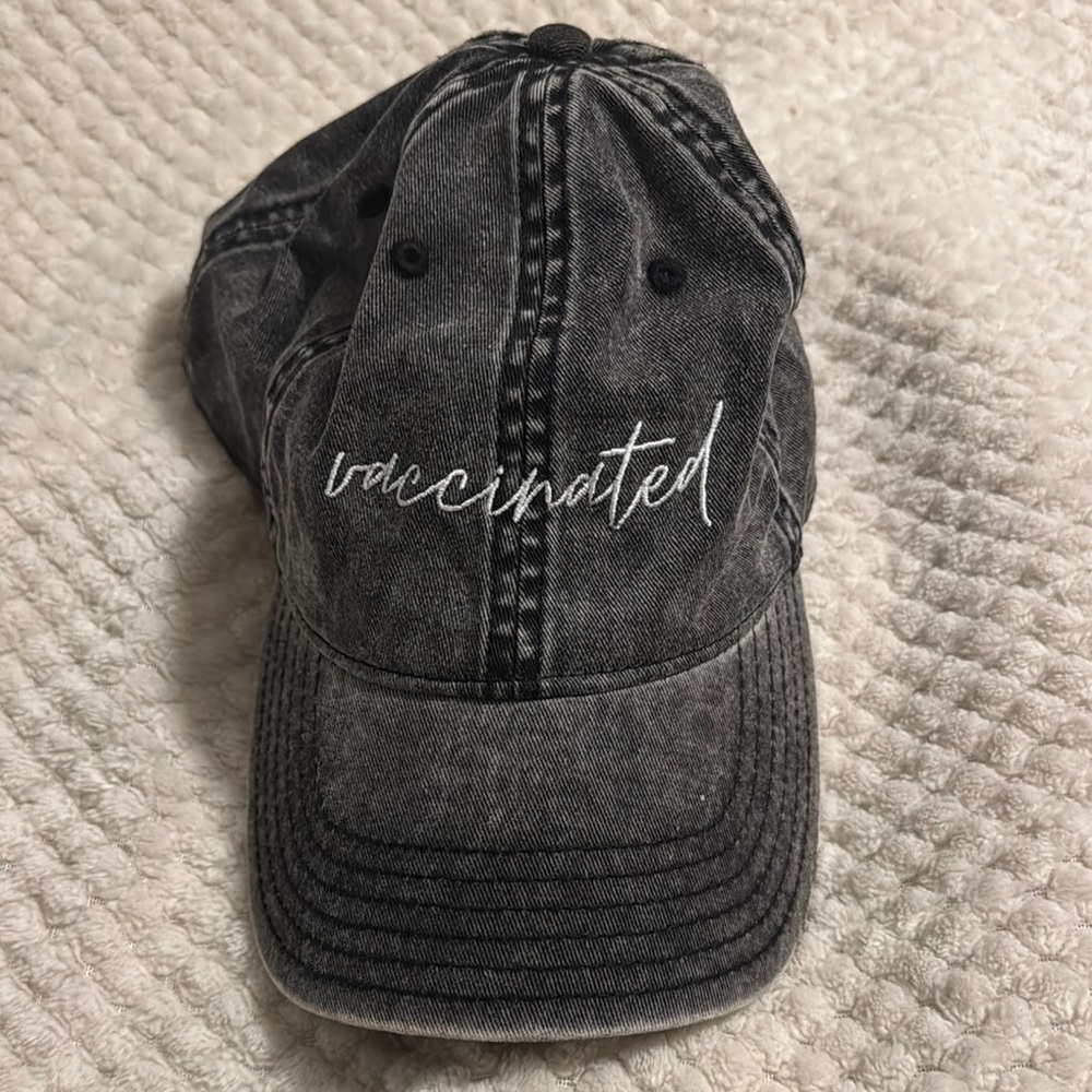 Black Denim  Cap